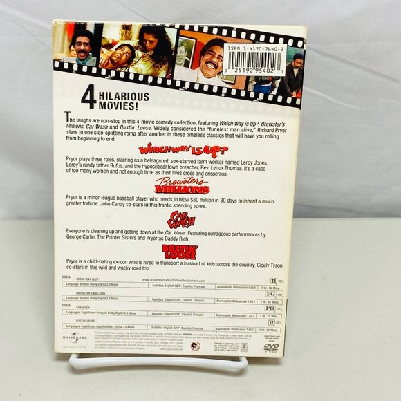 The Richard Pryor 4 Movie Collection (2006, DVD) Car Wash (1996, CD) - Picture 4 of 9